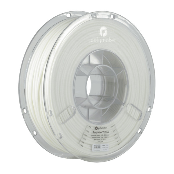 Polymaker PolyMax white PLA filament 1.75mm, 0.75kg DFP14118 - 1