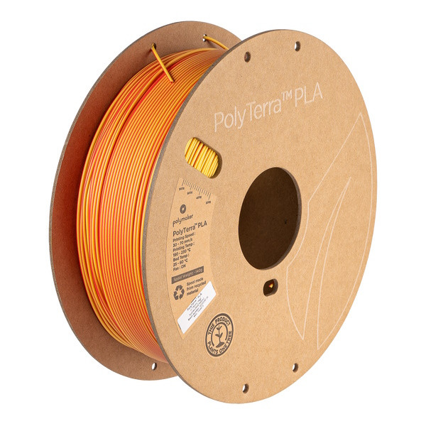 Polymaker PolyTerra Dual Sunrise (red-yellow) PLA filament 1.75mm, 1kg PA04019 DFP14390 - 2