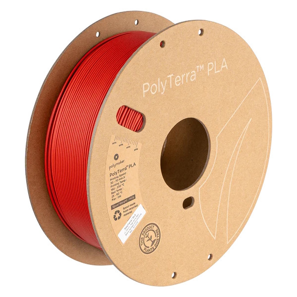 Polymaker PolyTerra army red PLA filament 1.75mm, 1kg 70955 DFP14345 - 1