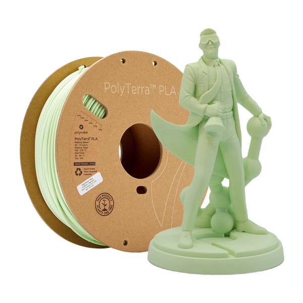 Polymaker PolyTerra mint PLA filament 2.85mm, 1kg 70870 DFP14163 - 1