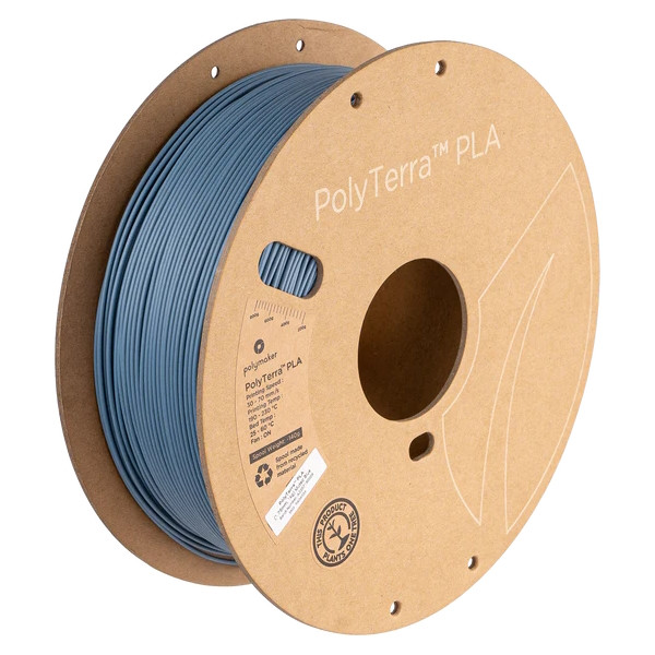 Polymaker PolyTerra muted blue PLA filament 1.75mm, 1kg PA04004 DFP14349 - 1