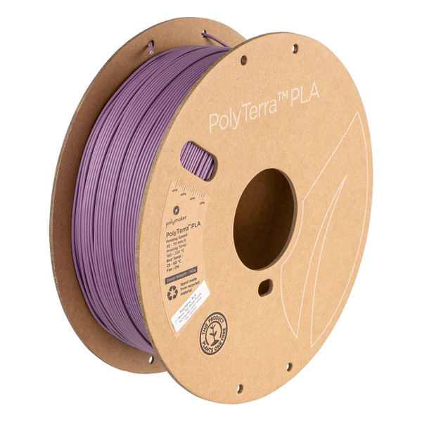 Polymaker PolyTerra muted purple PLA filament 1.75mm, 1kg PA04005 DFP14350 - 1