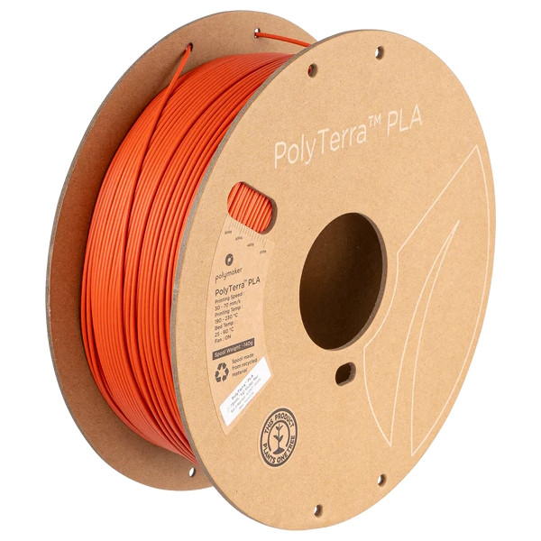 Polymaker PolyTerra muted red PLA filament 1.75mm, 1kg PA04006 DFP14346 - 1