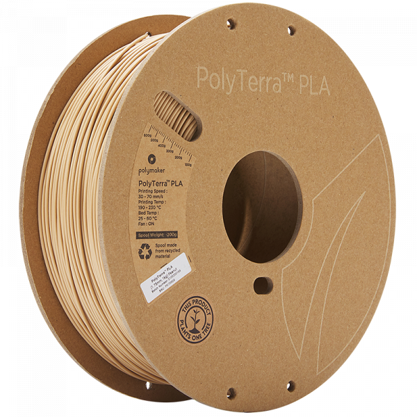 Polymaker PolyTerra peanut PLA filament 1.75mm, 1kg 70909 DFP14237 - 1