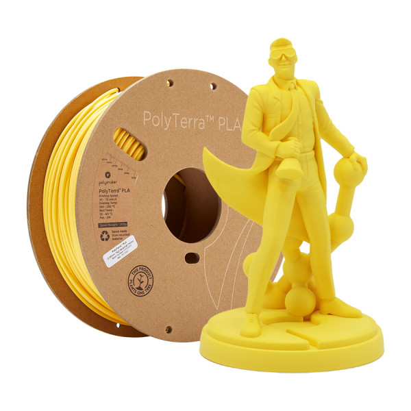 Polymaker PolyTerra savannah yellow PLA filament 1.75mm, 1kg 70850 DFP14146 - 1
