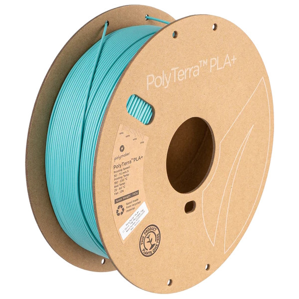 Polymaker PolyTerra teal PLA+ filament 1.75mm, 1kg PA05004 DFP14361 - 1
