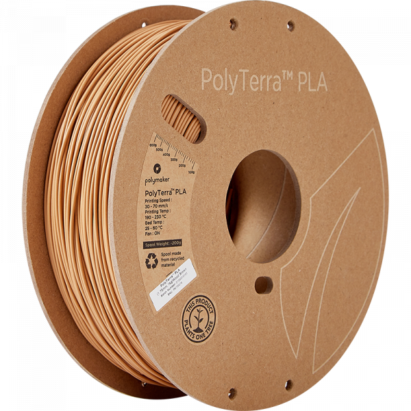 Polymaker PolyTerra wood-brown PLA filament 1.75mm, 1kg DFP14241 - 1