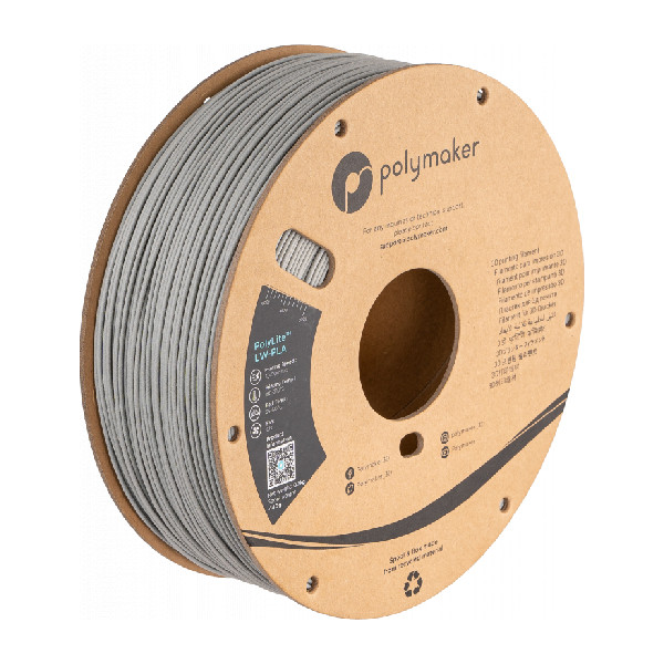 Polymaker Polylite grey LW-PLA filament 1.75mm, 0.8kg DFP16151 - 1
