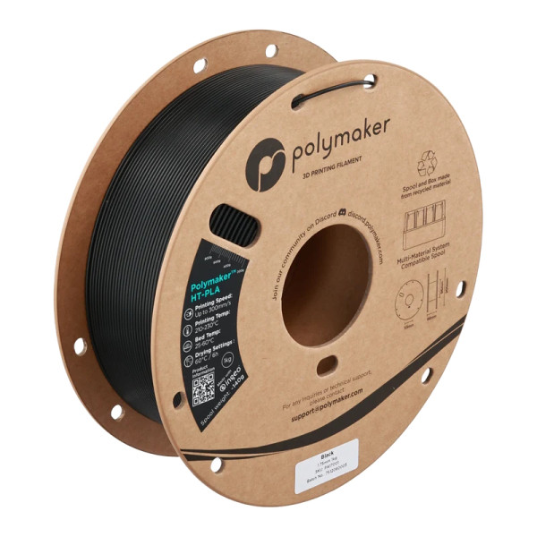 Polymaker black HT-PLA filament 1.75mm, 1kg DFP16136 - 1
