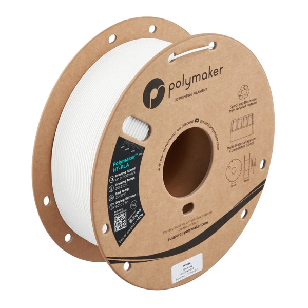 Polymaker white HT-PLA filament 1.75mm, 1kg DFP16137 - 1