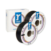 REAL black PLA filament 1.75mm, 1kg (2-pack) DHM10079 - 1