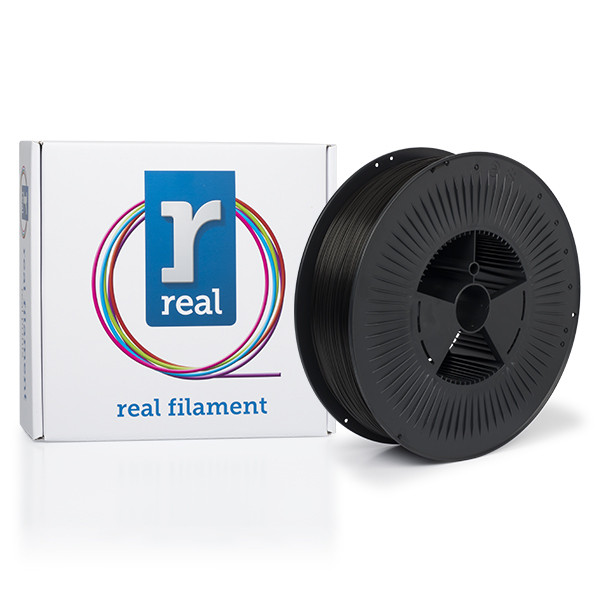 REAL black PLA recycled filament 1.75mm, 5kg  DFP02312 - 1