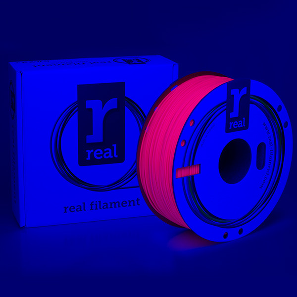 REAL fluorescent pink PLA filament 1.75mm, 1kg  DFP02341 - 2