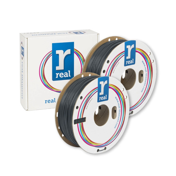 REAL grey PLA filament 1.75mm, 1kg (2-pack) DHM10103 - 1