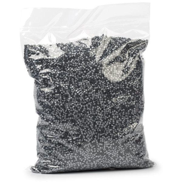 REAL grey PLA pellets, 1kg  DPL00024 - 1
