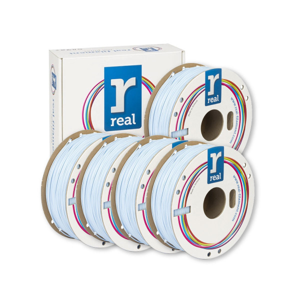 REAL light blue PLA filament 1.75mm, 1kg (5-pack) DHM10107 - 1