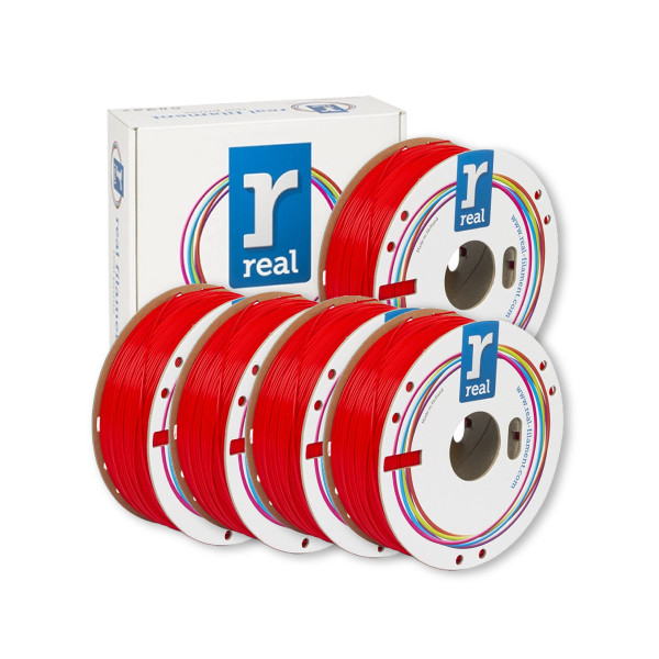 REAL red PLA filament 1.75mm, 1kg (5-pack) DHM10089 - 1