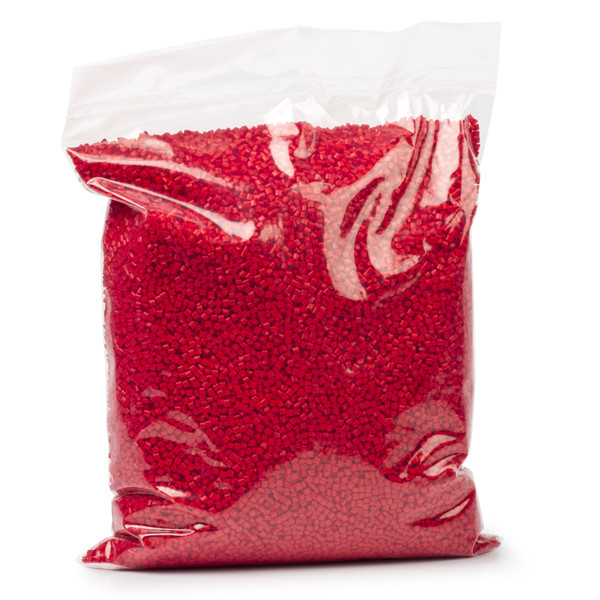 REAL red PLA pellets, 1kg  DPL00025 - 1