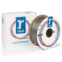 REAL silver PETG recycled filament 1.75mm, 1kg NLPETGRSILVER1000MM175 DFE20153