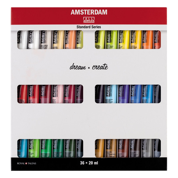 Talens Amsterdam acrylic paint tubes (36-pack) 220691 - 1