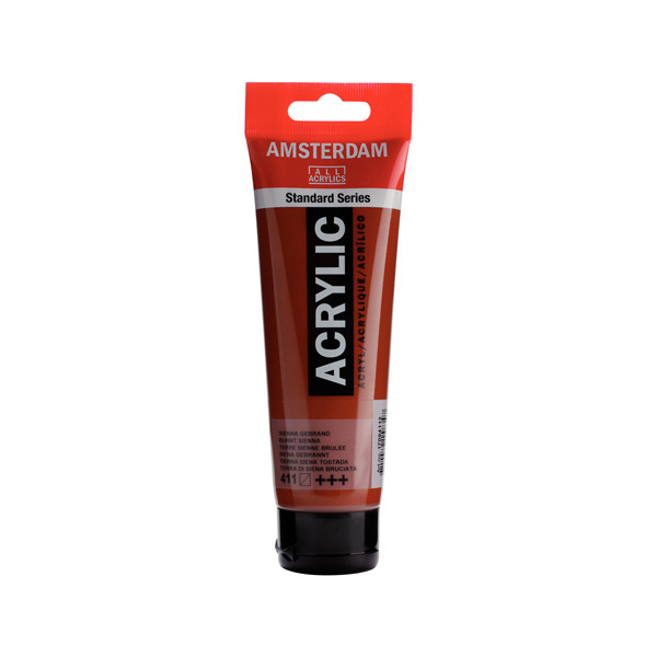 Talens Amsterdam burnt sienna acrylic paint, 120ml 220642 - 1