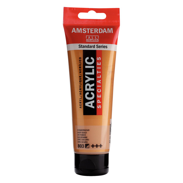 Talens Amsterdam dark gold acrylic paint, 120ml 220678 - 1