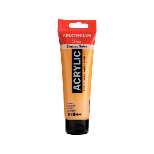 Talens Amsterdam golden yellow acrylic paint, 120ml 220608 - 1