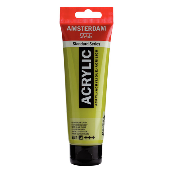 Talens Amsterdam light olive green acrylic paint, 120ml 220665 - 1