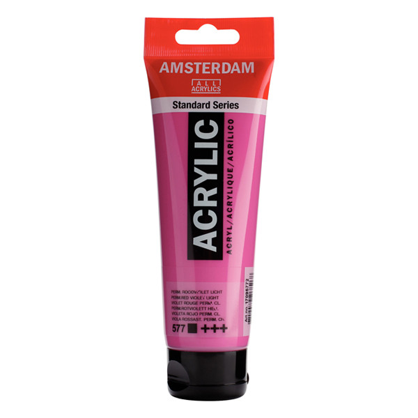 Talens Amsterdam light permanent red violet acrylic paint, 120ml 220658 - 1