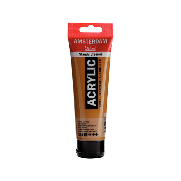 Talens Amsterdam natural sienna acrylic paint, 120ml 220606 - 1
