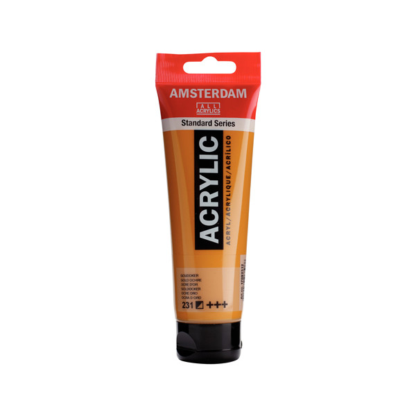 Talens Amsterdam ochre gold acrylic paint, 120ml 220605 - 1