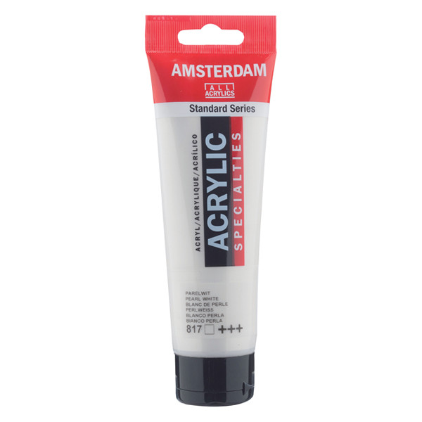 Talens Amsterdam pearl white acrylic paint, 120ml 220682 - 1