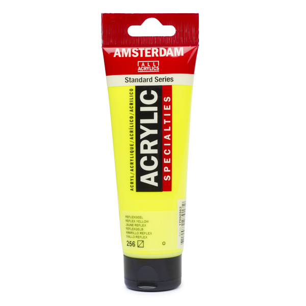 Talens Amsterdam reflex yellow acrylic paint, 120ml 220609 - 1