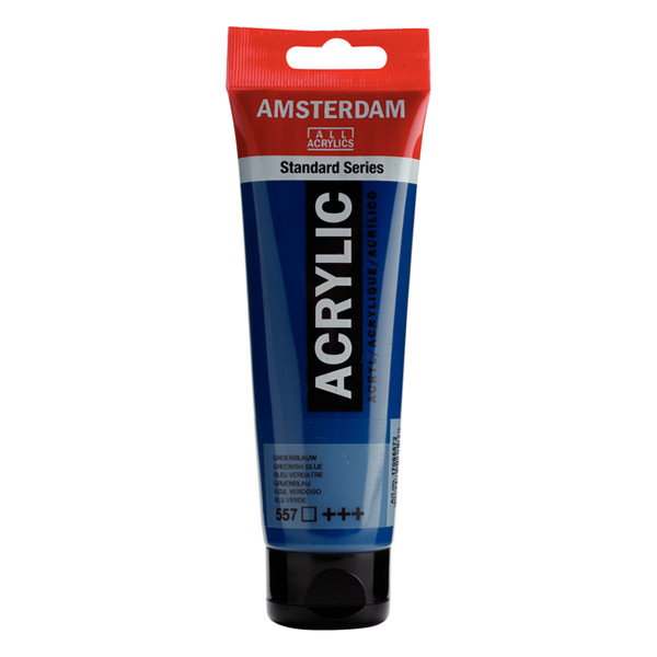 Talens Amsterdam teal acrylic paint, 120ml 220650 - 1