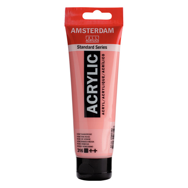 Talens Amsterdam venetian rose acrylic paint, 120ml 220625 - 1