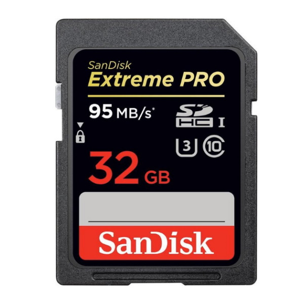 SanDisk SDHC Extreme Pro memory card class 10, 32GB (95 MB/s)  ASA01966 - 1