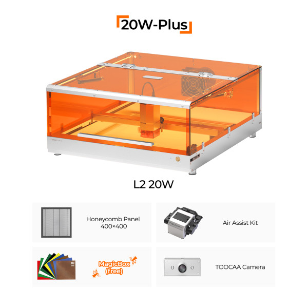 TOOCAA L2 Laser Engraver 20W Plus Bundle DKI00400 - 1