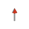 Two Trees 60° V-Groove Cutter, 6mm x 22mm x 60mm DAR02455 - 1