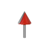 Two Trees 60° V-Groove Cutter, 6mm x 32mm x 60mm DAR02454 - 1