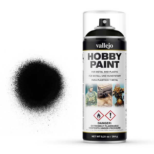 Vallejo Primer black spray paint, 400ml 28012 DAR01093 - 1