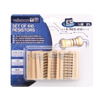 Velleman Carbon film resistors set E12 (610-pack) K/RES-E12 DEC00010