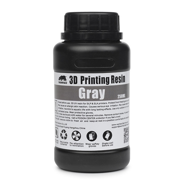 Wanhao grey UV resin, 250ml  DLQ02005 - 1