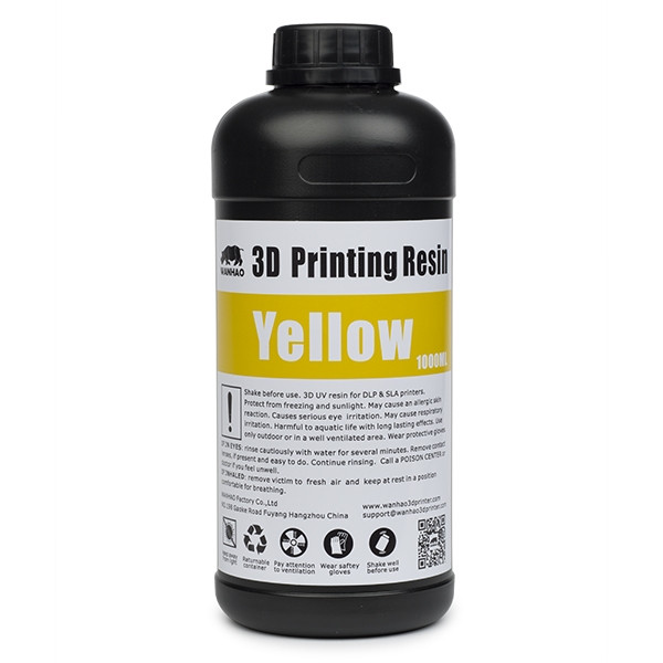 Wanhao yellow UV resin, 1000ml  DLQ02017 - 1