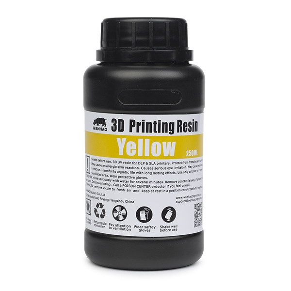 Wanhao yellow UV resin, 250ml  DLQ02007 - 1