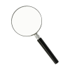 Westcott hand magnifier with black handle (75mm)