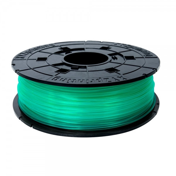 XYZprinting transparent green PLA filament 1.75mm, 0.6kg (Cartridge) RFPLAXEU01C DFP05010 - 1