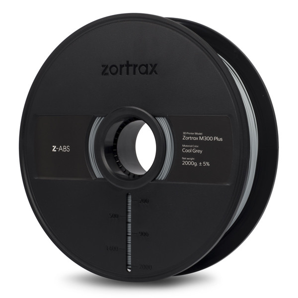 Zortrax cool grey Z-ABS filament 1.7 mm, 2kg  DFP00084 - 1