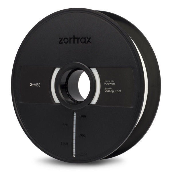 Zortrax pure white Z-ABS filament 1.75mm, 2kg  DFP00092 - 1
