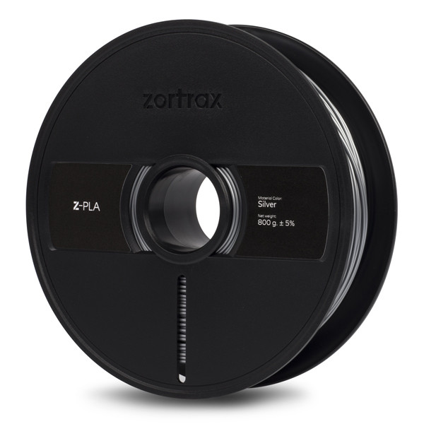 Zortrax silver Z-PLA filament 1.75mm, 0.8kg  DFP00108 - 1