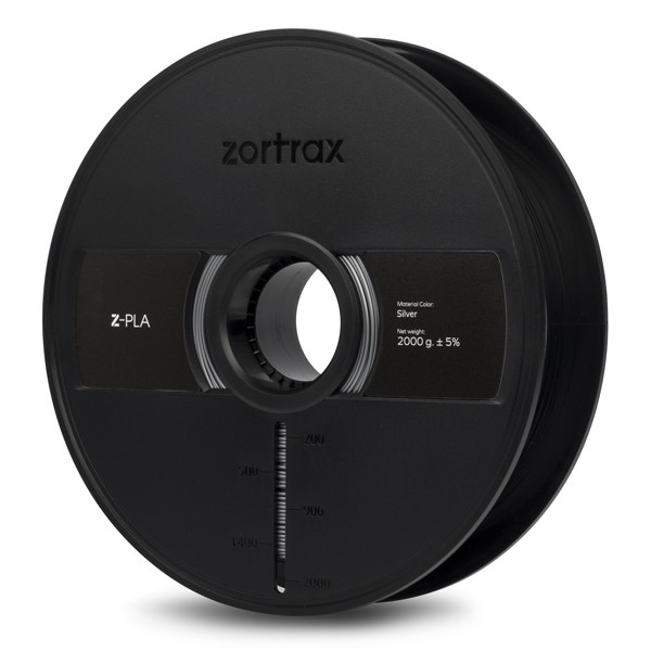Zortrax silver Z-PLA filament 1.75mm, 2kg  DFP00106 - 1